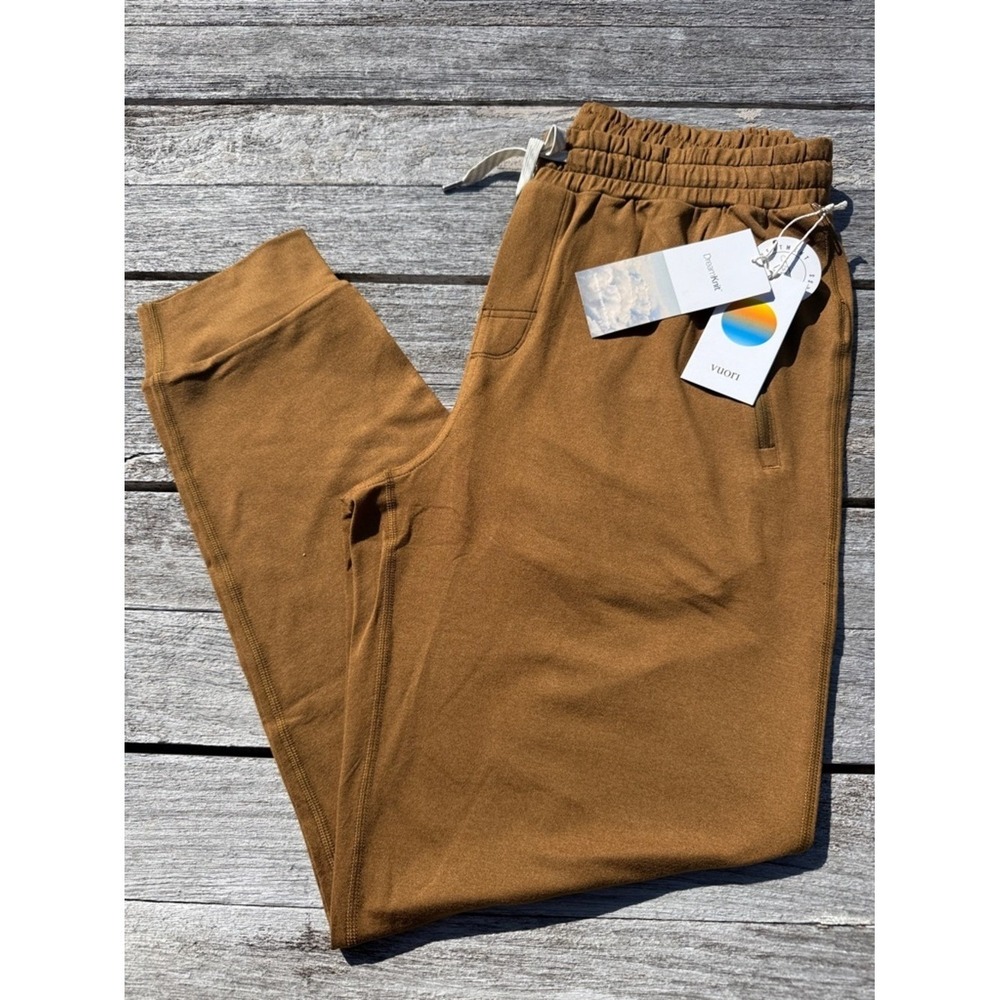 VUORI Ponto Performance Jogger‎ Caramel Heather Men's Large NWT